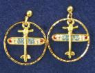 Airplane earrings