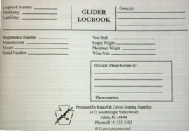 Logbook, glider/sailplane